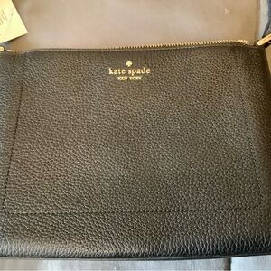 Kate Spade - Leila Medium Crossbody Bag - Black Pebble - NWT